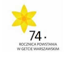 Logo 74 rocznica powstania w Getcie